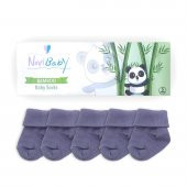 Novibaby 5li Bambu Yenidoğan Bebek Çorap I Cloud I 0-6 ay - 2