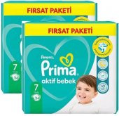 Prima Bebek Bezi Aktif Bebek 7 Beden 68 Adet 34x2 Paket Fırsat Paketi - 1