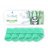 Novibaby 5li Bambu Yenidoğan Bebek Çorap I Sea Green I 0-6 ay - 2