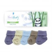 Novibaby 5li Bambu Yenidoğan Bebek Çorap I Baby Boy I 0-6 ay - 2