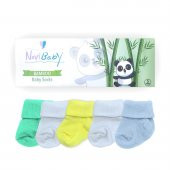 Novibaby 5li Bambu Yenidoğan Bebek Çorap I Summer Boy I 0-6 ay - 2