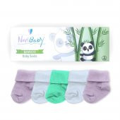 Novibaby 5li Bambu Yenidoğan Bebek Çorap I Lili I 0-6 ay - 2