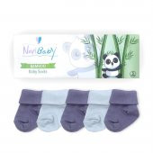 Novibaby 5li Bambu Yenidoğan Bebek Çorap I Cloudy I 0-6 ay - 2