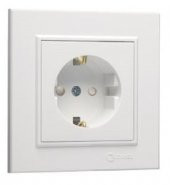 Makel Karea Beyaz Çocuk Korumalı Topraklı Priz - 1