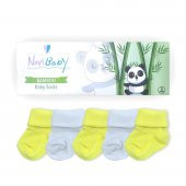 Novibaby 5li Bambu Yenidoğan Bebek Çorap I Sunshine I 0-6 ay - 2