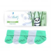 Novibaby 5li Bambu Yenidoğan Bebek Çorap I Minty I 0-6 ay - 2