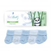 Novibaby 5li Bambu Yenidoğan Bebek Çorap I Bluemy I 0-6 ay - 2