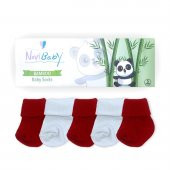Novibaby 5li Bambu Yenidoğan Bebek Çorap I Flag I 0-6 ay - 2