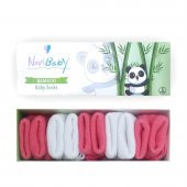 Novibaby 5li Bambu Yenidoğan Bebek Çorap I Coral I 0-6 ay - 1