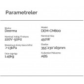 Deerma DEM-CM800 Anti Alerjik Ultraviyole-C Mite Toz Torbasız Süpürge - 9
