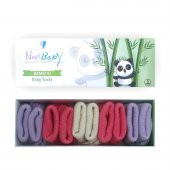 Novibaby 5li Bambu Yenidoğan Bebek Çorap I Pinky Rose I 0-6 ay - 1