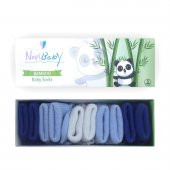 Novibaby 5li Bambu Yenidoğan Bebek Çorap I Mix Blue I 0-6 ay - 1