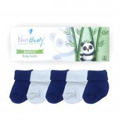 Novibaby 5li Bambu Yenidoğan Bebek Çorap I Brave Boy I 0-6 ay - 2