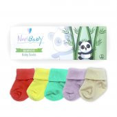 Novibaby 5li Bambu Yenidoğan Bebek Çorap I Colour Mix I 0-6 ay - 2