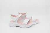 Zerhan 325 Kız Çocuk Beyaz Hasır Örgü Spor Sandalet - 1