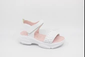 Zerhan 325 Kız Çocuk Beyaz Hasır Örgü Spor Sandalet - 7