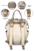Paris X Pro Kadın ve Anne Bebek Bakım Sırt Çantası Beige thumbnail 4