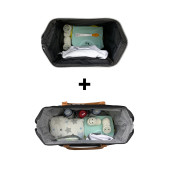 Byebye Mommy Bag Anne Bebek Bakım Ve Kadın Çantası+Silver Anne Bebek Bakım Sırt Çantası ( SIYAH ) - 4