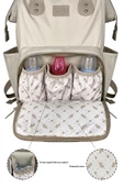 Paris X Pro Kadın ve Anne Bebek Bakım Sırt Çantası Beige thumbnail 3