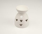 Buhurdanlık Kalp | Seramik Bisküvi Boyanabilir Obje (Ham Ürün) - 1