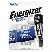 Energizer E92 Ultimate Lityum AAA İnce Kalem Pil 2li Paket - 1