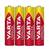 Varta 4703 Longlife Max Power Alkalin AAA İnce Kalem Pil 4lü Paket thumbnail 3