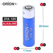 Orion 27A 12V Alkalin Pil Bulk - Dökme - 3