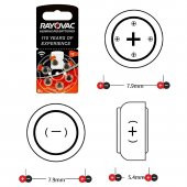 Rayovac Extra 13 Numara işitme cihazı pili thumbnail 3