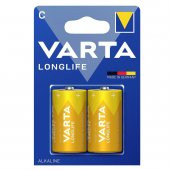 Varta 4114 Longlife Alkalin C Orta Boy Pil 2li Paket - 1
