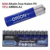 Orion LR03 AAA Alkalin İnce Kalem Pil 12li Paket - 2