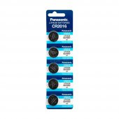 Panasonic CR2016 3V Lityum Pil 5li Paket - 1