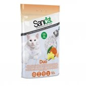 Sanicat Tozsuz Vanilyali Mandalina Aromali Doğal Kedi Kumu 10 Lt - 1