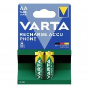 Varta 58399 Phone 1600mAh AA Şarj Edilebilir Kalem Pil 2li Paket - 1