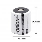 Orion 1.2V Ni-Cd 1/2D 2500mAh Şarj Edilebilir Pil - 4