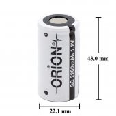 Orion 1.2V Ni-Cd SC 2200mAh Şarj Edilebilir Pil - 4