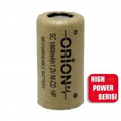 Orion 1.2V Ni-Cd SC 1800mAh Şarj Edilebilir Pil - HP - 1