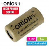 Orion 1.2V Ni-Cd SC 1800mAh Şarj Edilebilir Pil - HP - 2