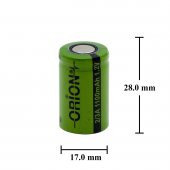 Orion 1.2V Ni-Mh 2/3A 1100mAh Şarj Edilebilir Pil - 4