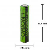 Orion 1.2V Ni-Mh AAA 1000mAh Şarj Edilebilir Pil thumbnail 4