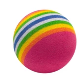 Gökkuşağı Renkli Kedi Oyun Topu Medium 4.2 cm 4 Adet - 1