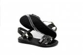 Kadın Siyah Deri Sandalet thumbnail 6