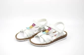 Kız Çocuk Beyaz Cırtlı Sandalet Wendy 24 - 4