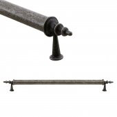 Çekmece Dolap Kapak Kulpu Kulbu 224 mm Antik Gümüş Lüx Metal Kulp - 2