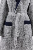 Navy Şalyaka Unisex Wellsoft Peluş Sabahlık | Bornoz - 3
