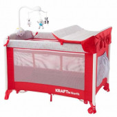Kraft North Dönenceli Oyun Parkı (70x110 cm) Kırmızı - 1