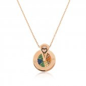 925 Ayar Gümüş Aşk Çarkı Kadın Gümüş Kolye - 1