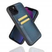 Bouletta Apple iPhone 14 Pro Max Uyumlu Deri Arka Kapak FXCP BRN4 - 1