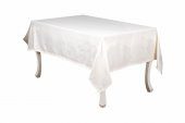 Finezza Çınar Lüx Jakar Bambu Kumaş Krem Masa Örtüsü 160x220 cm  - 1240 - 7