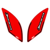 GP Kompozit Bajaj Dominar 250 / 400 2017-2024 Uyumlu Yan Pad Kırmızı - 3