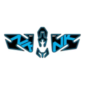 GP Kompozit CF Moto 250 NK 2018-2022 Uyumlu Tank Pad Turkuaz - 2